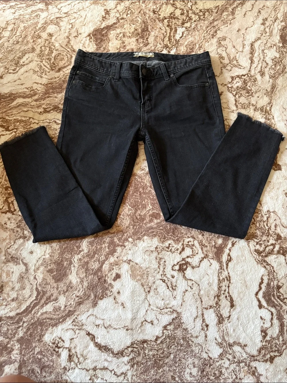 Free People Men’s Black Skinny Distressed Jeans